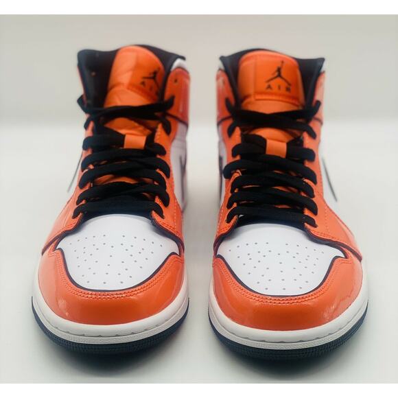 NEW Nike Air Jordan 1 Mid SE Turf Orange DD6834-802 Men’s Size 9.5 - Picture 2 of 6